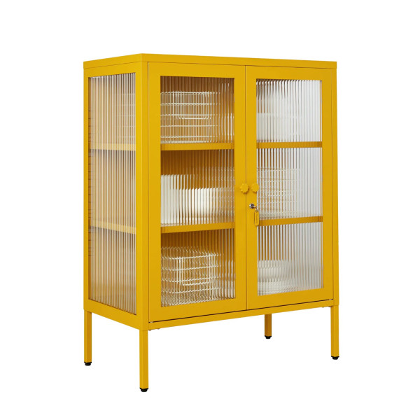 mixer glass locker mustard MX MU angled